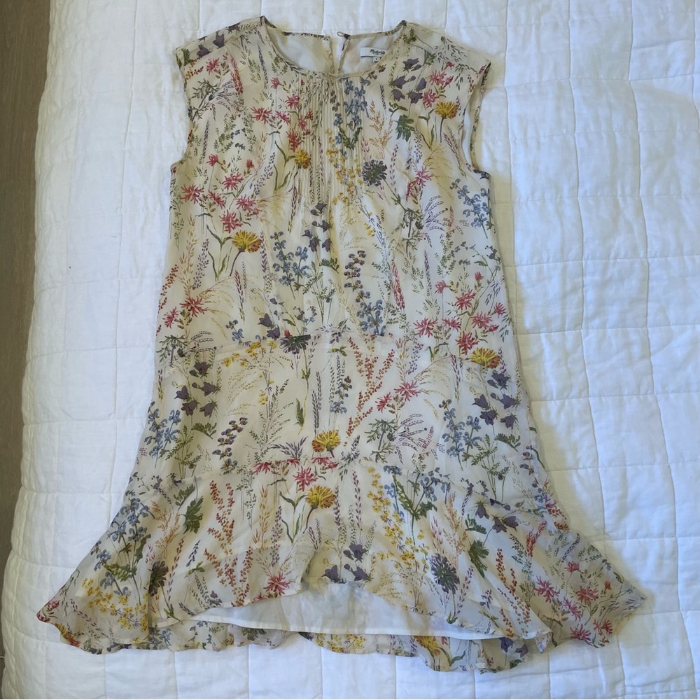 Madewell Floral Silk Dress